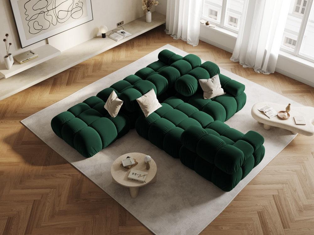Sofa modułowa TROPEA - moduł prawostronny butelkowa zieleń Milo Casa Eye on Design