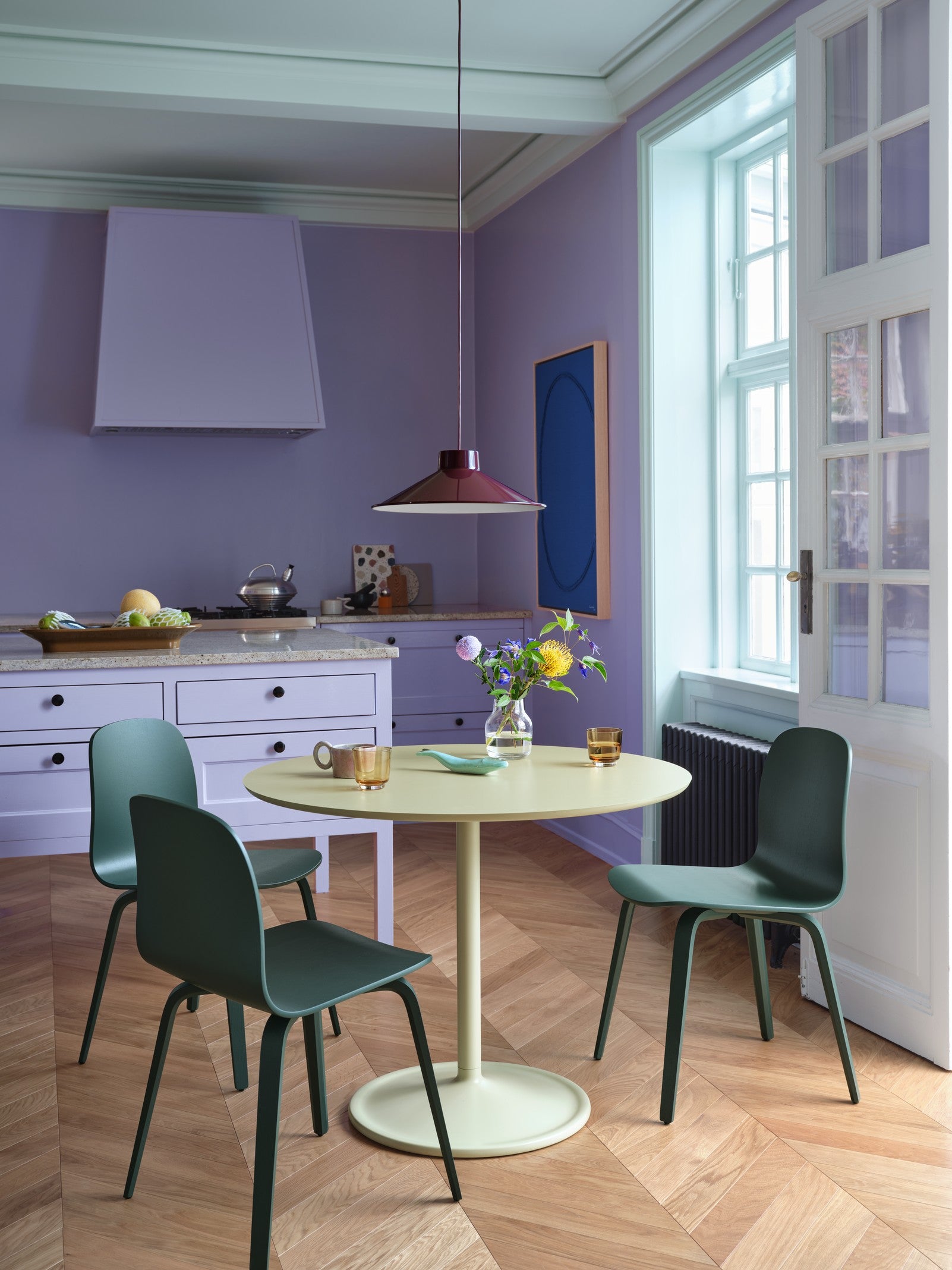 Runder Tisch SOFT grau