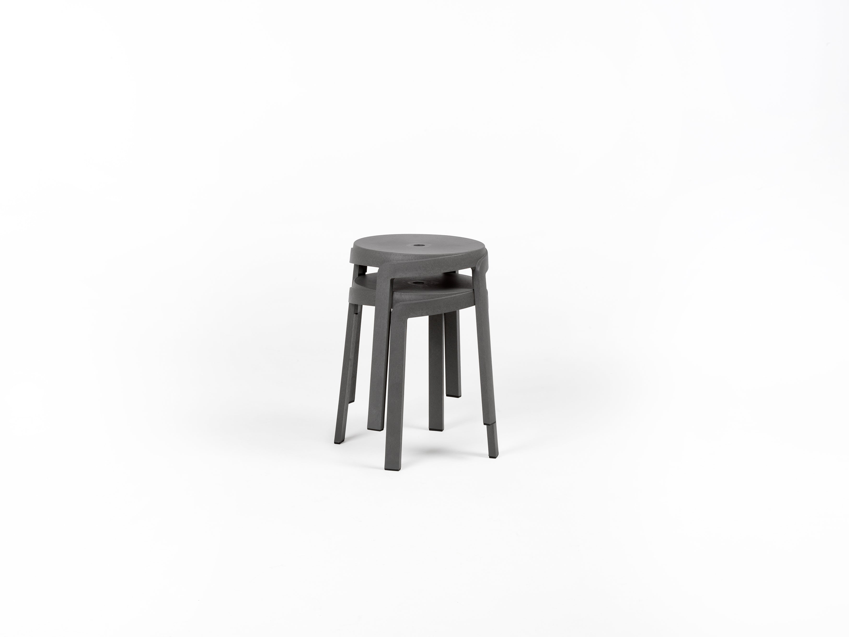 STACK Outdoor Stool in Graphite