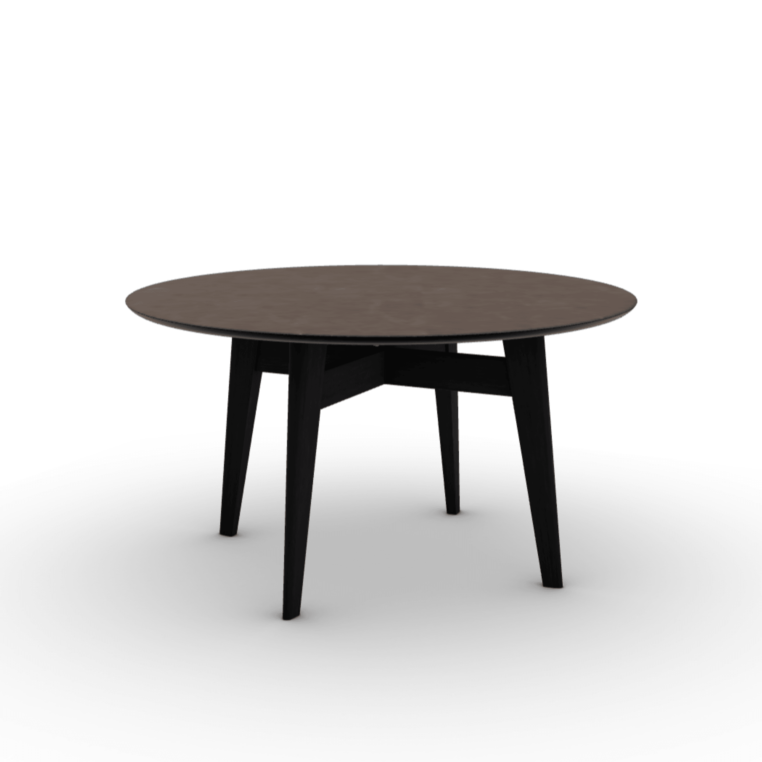 Stół okrągły ABREY brązowa ceramika – Calligaris