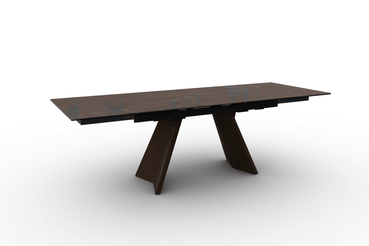 Stół prostokątny rozkładany ICARO brązowa ceramika do jadalni – Calligaris