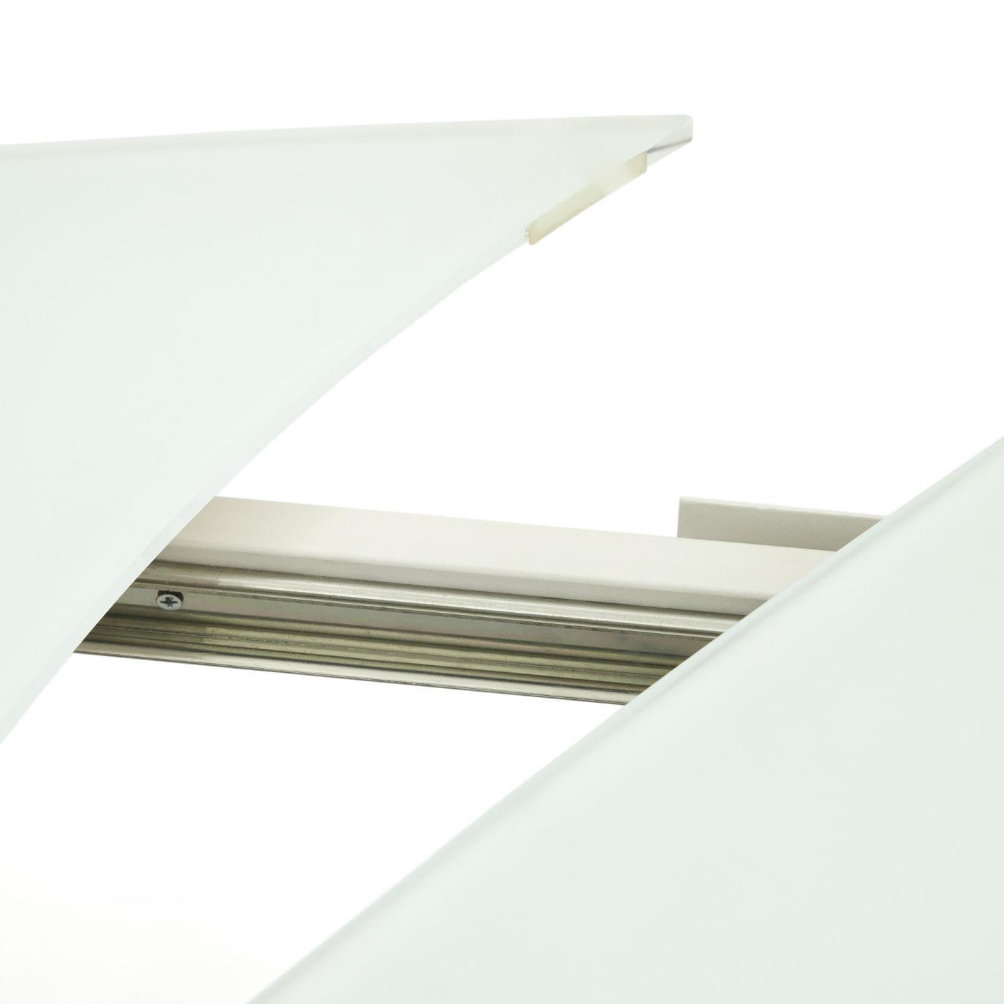 Stół rozkładany YODALIA biały ze szklanym blatem La Forma Eye on Design