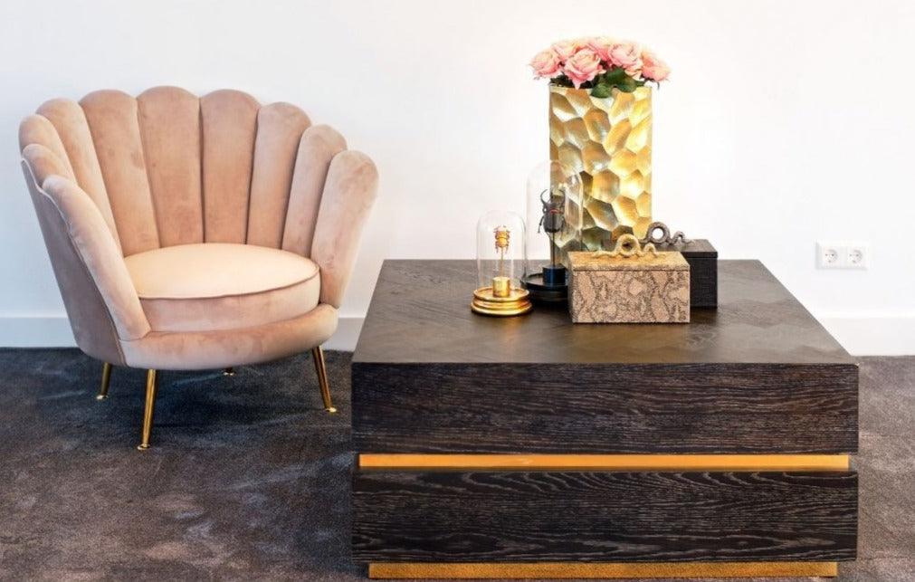 Stolik kawowy BLACKBONE złoty do salonu – Richmond Interiors