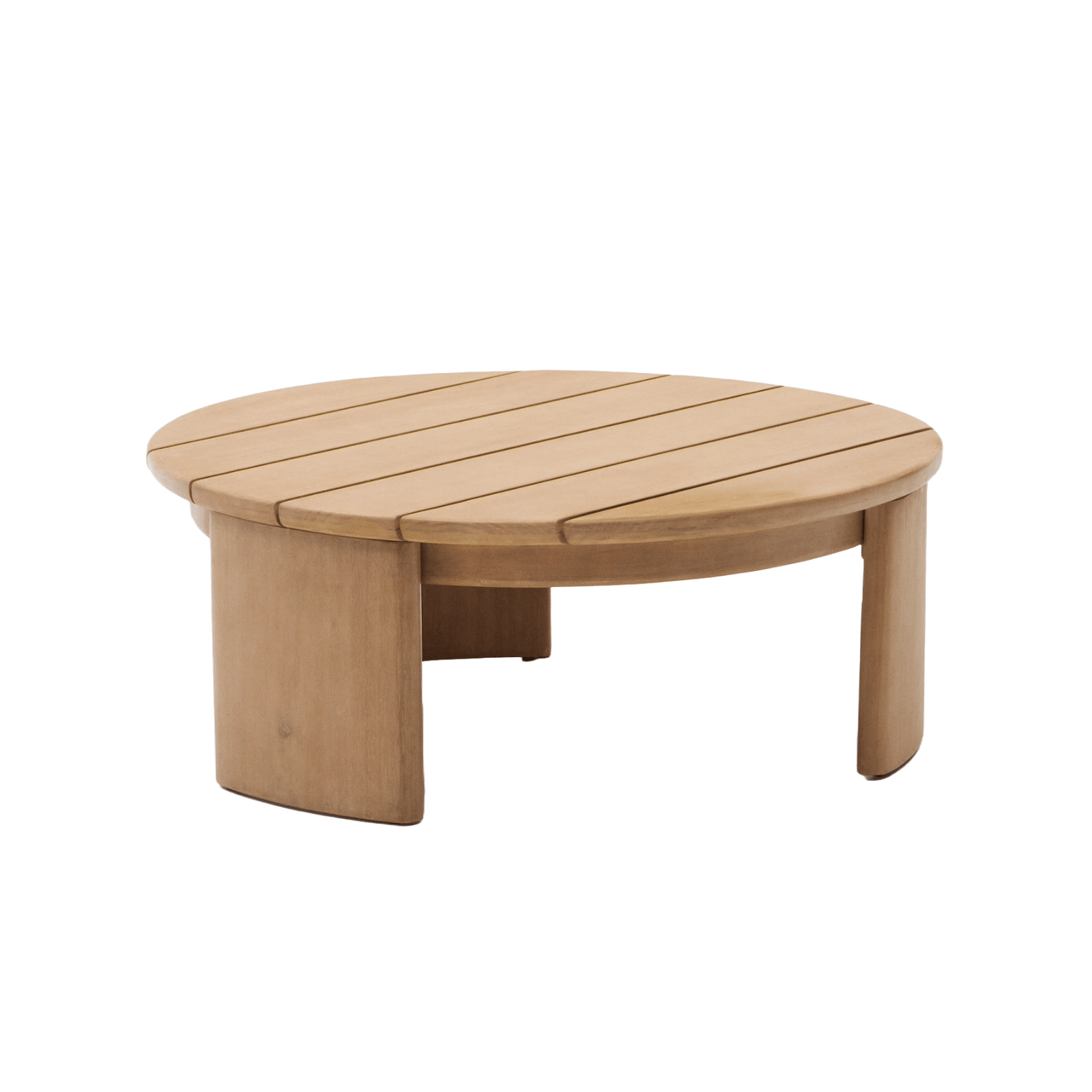 Stolik kawowy XORIGUER drewno eukaliptusowe La Forma Ø95 cm Eye on Design