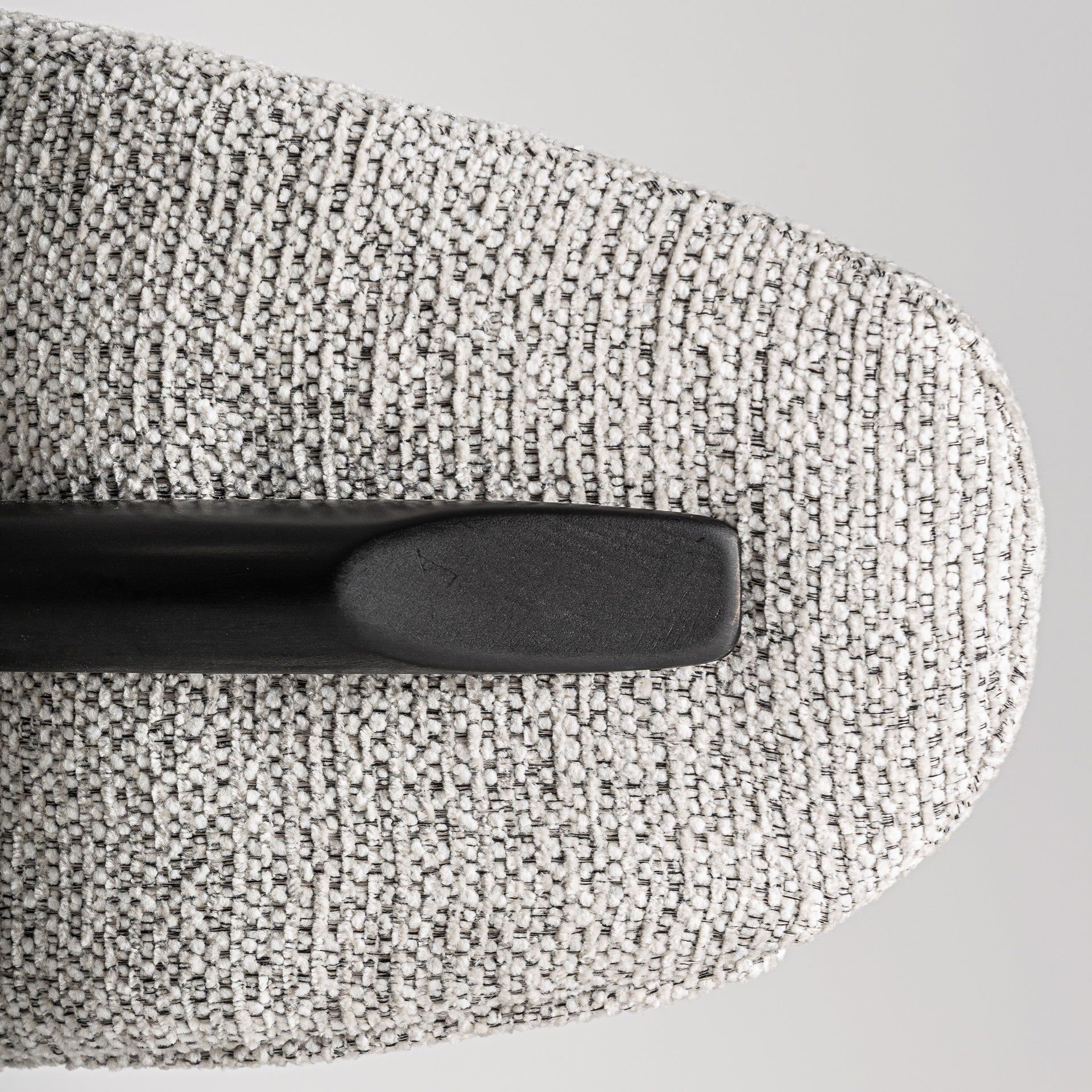 ERLEC Gray Stool with Black Ash Base