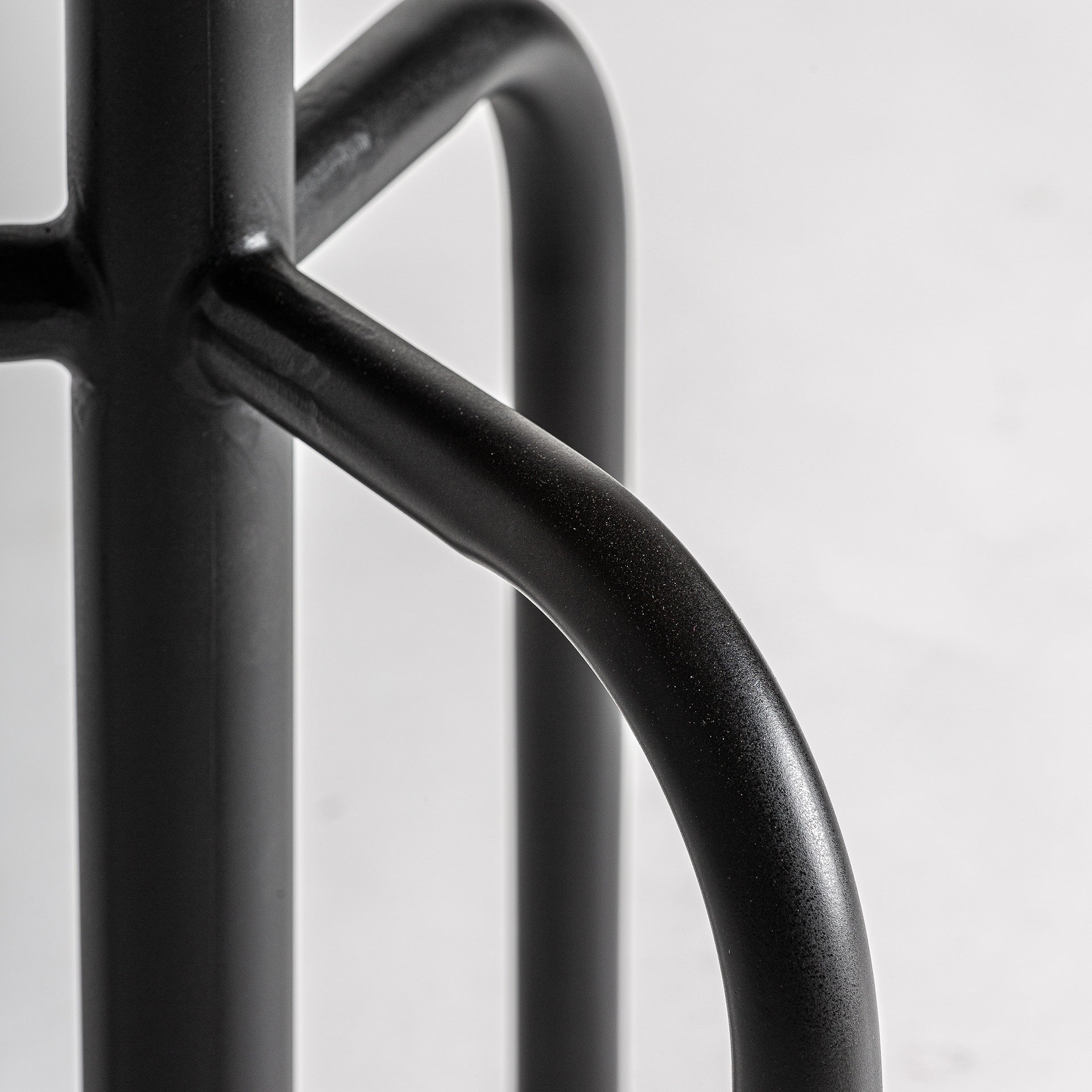 SNAIT Bar Stool Brown Leather with Black Base