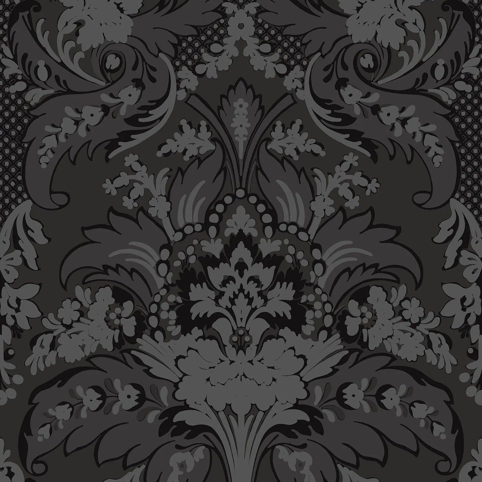 Tapeta ALBEMARLE - Aldwych brokatowy czarny Cole & Son Eye on Design