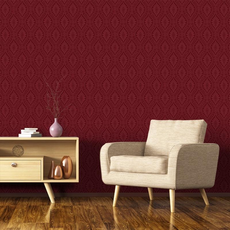 Floral-patterned wallpaper with ornaments ARCHIVE TRADITIONAL - Beige Florence