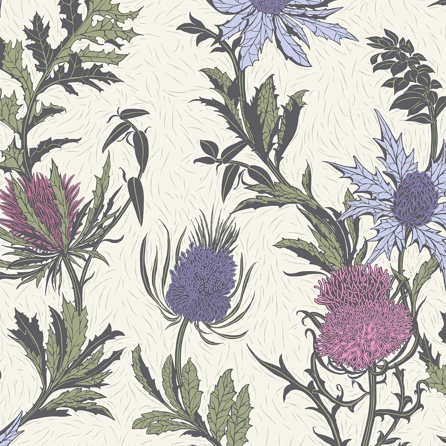 Tapeta BOTANICAL BOTANICA - Thistle fiolet Cole & Son Eye on Design