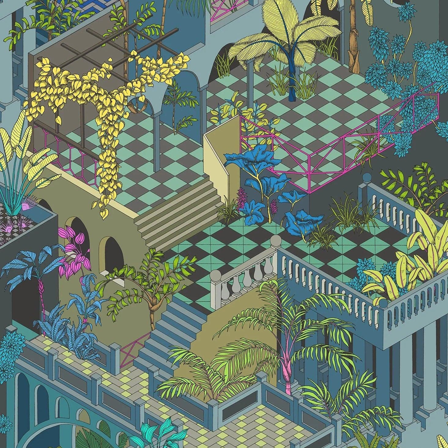 Tapeta CONTEMPORARY COLLECTION - Miami niebieski Cole & Son Default Title Eye on Design