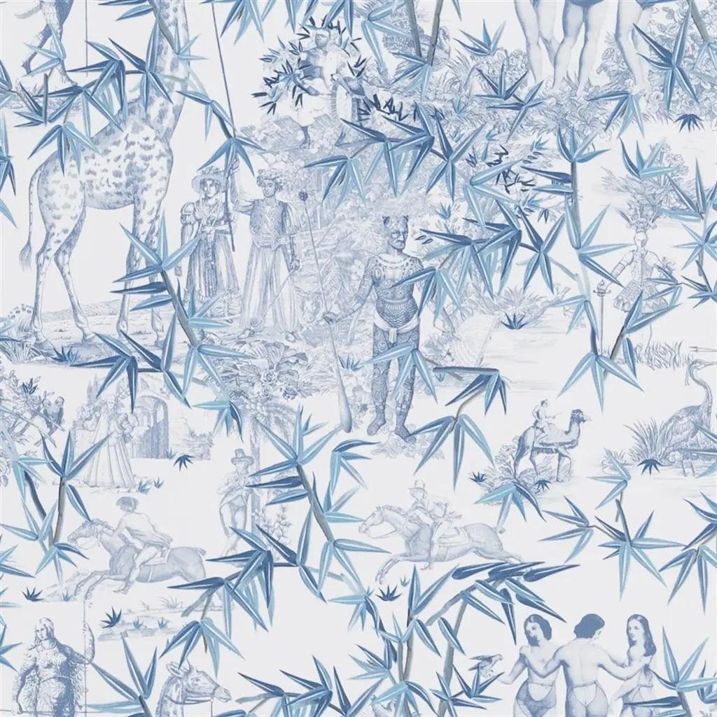 Tapeta EXOTISME AUBE niebieski Christian Lacroix Eye on Design