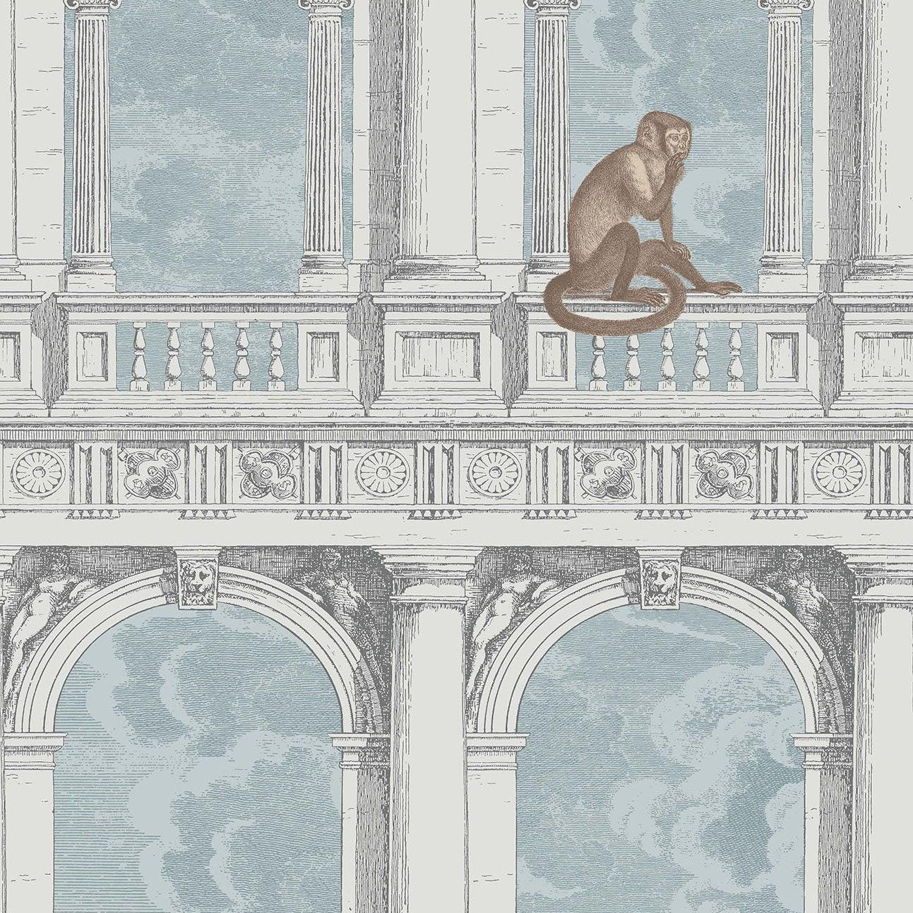 Tapeta FORNASETTI - Procuratie con vista niebieski Cole & Son Eye on Design