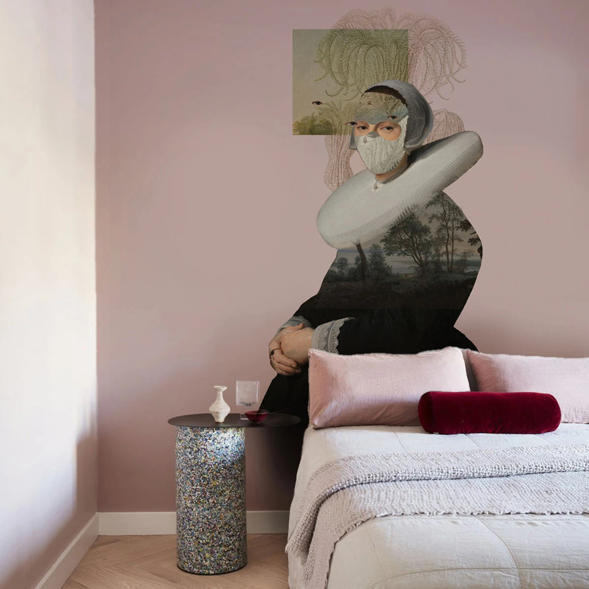 Tapeta flizelinowa LANDSCAPE MUSE rosa