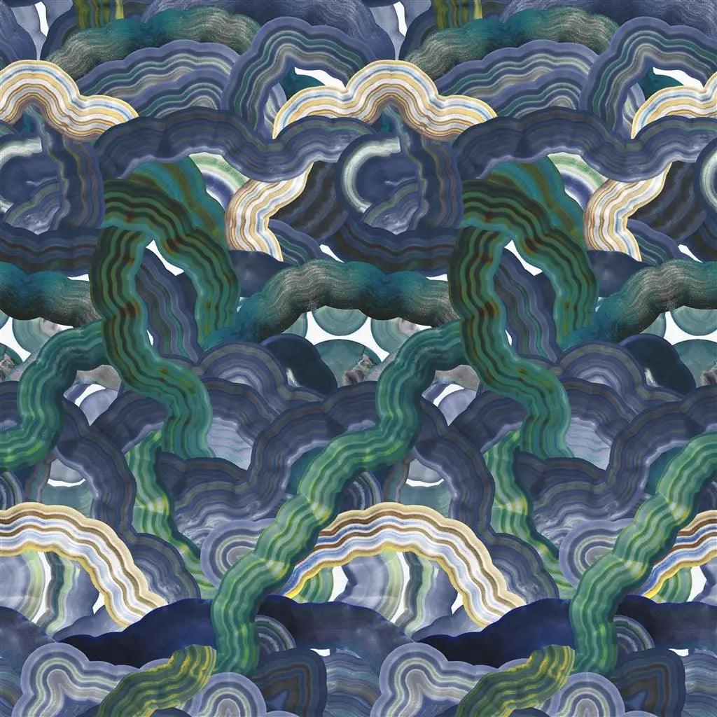 Tapeta MINERAL CREEK AGATE granatowy Christian Lacroix Eye on Design