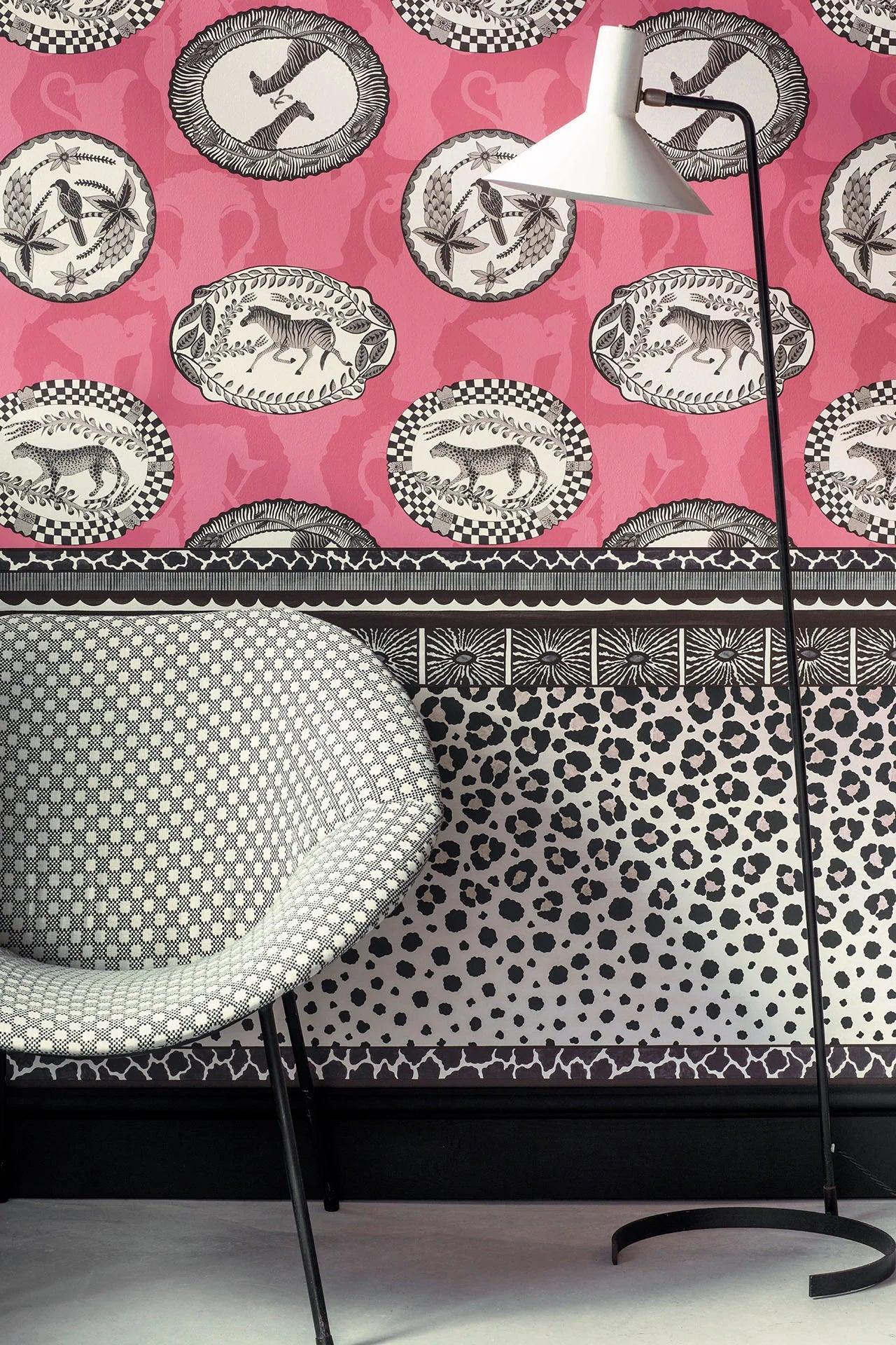 Tapeta border z abstrakcyjnym etnicznym wzorem THE ARDMORE COLLECTION - Ardmore Border ciemnobrązowy