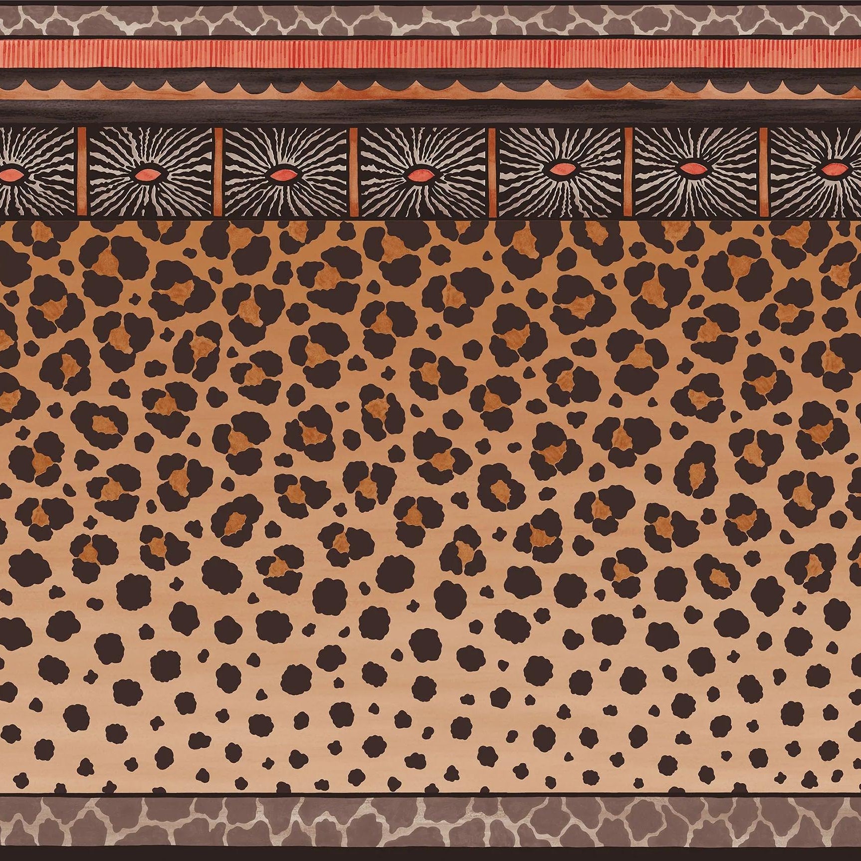 Tapeta THE ARDMORE COLLECTION - Zulu Border terakota Cole & Son Eye on Design
