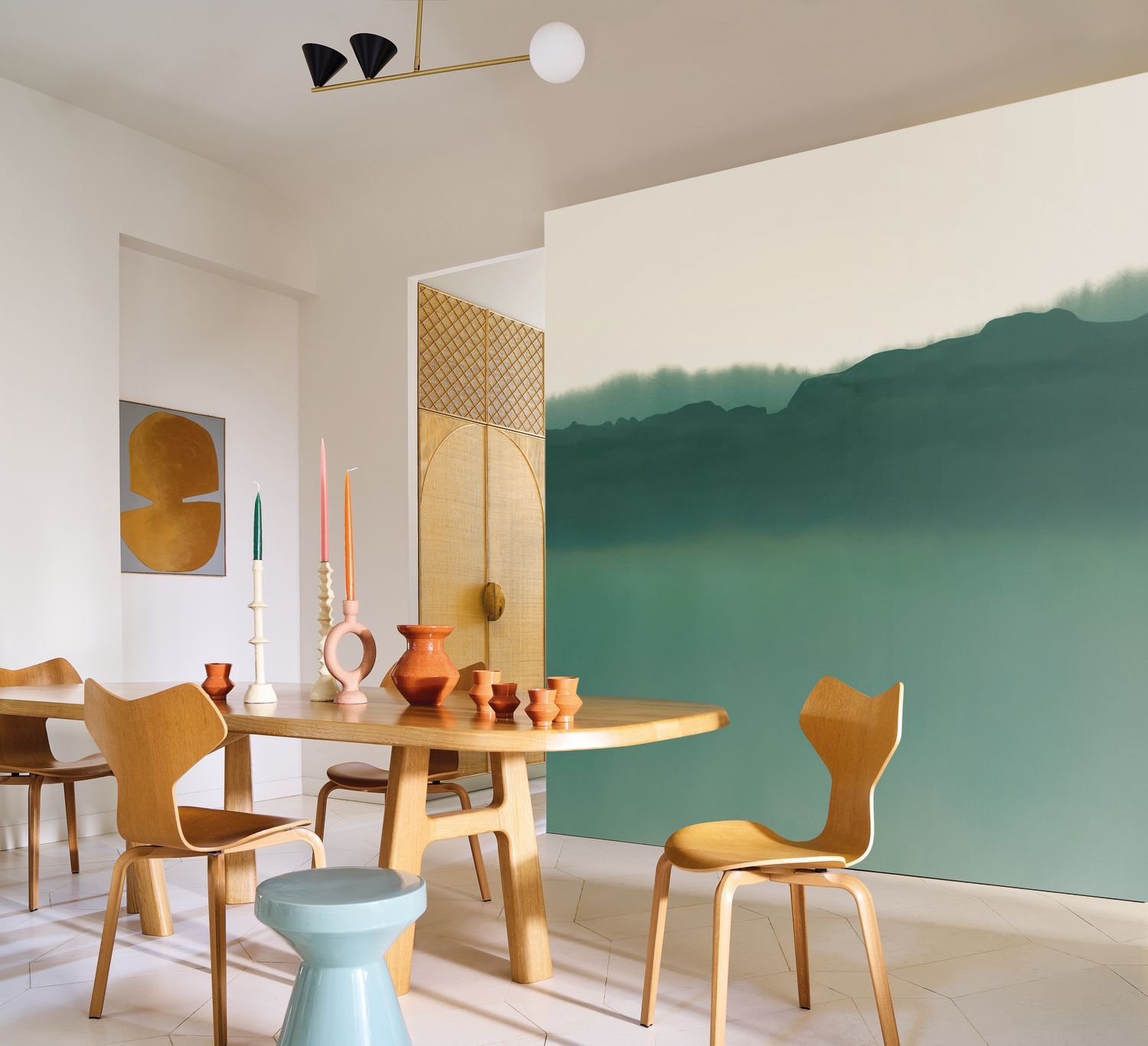 Landscape Mural PITTORE - TURQUOISE