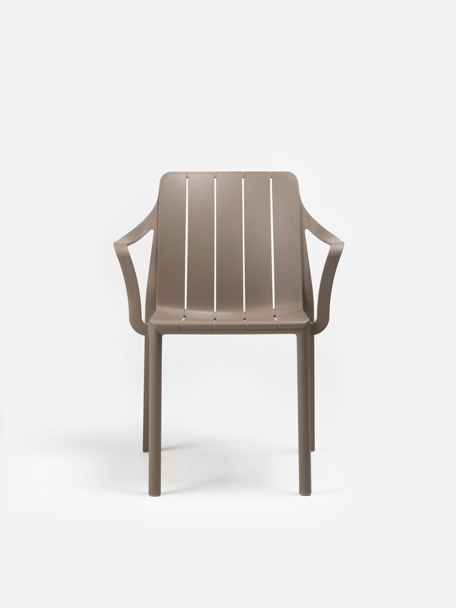TIBERINA taupe outdoor chair with armrests