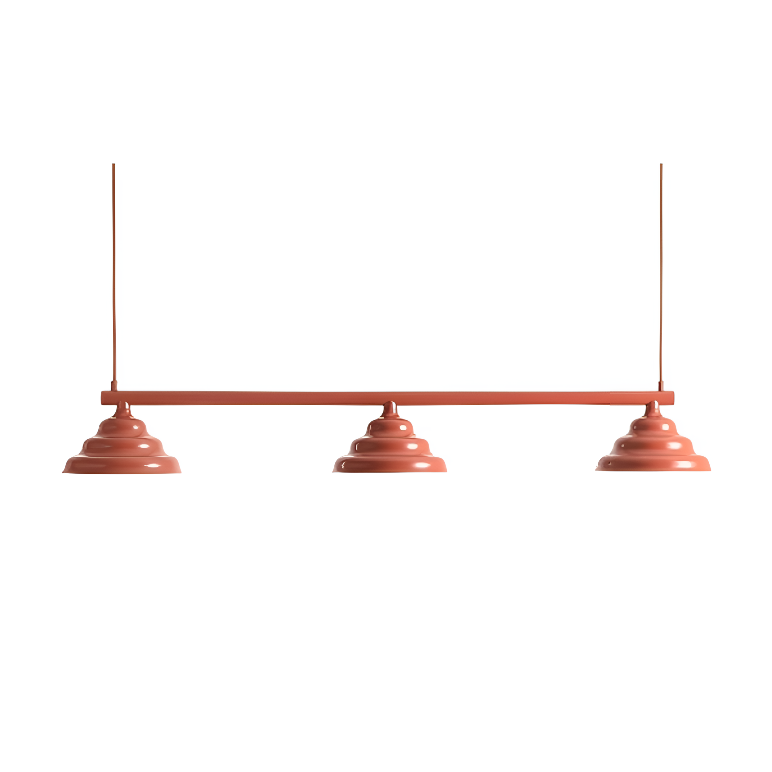 Lampa wisząca FALA TRIO ceglany