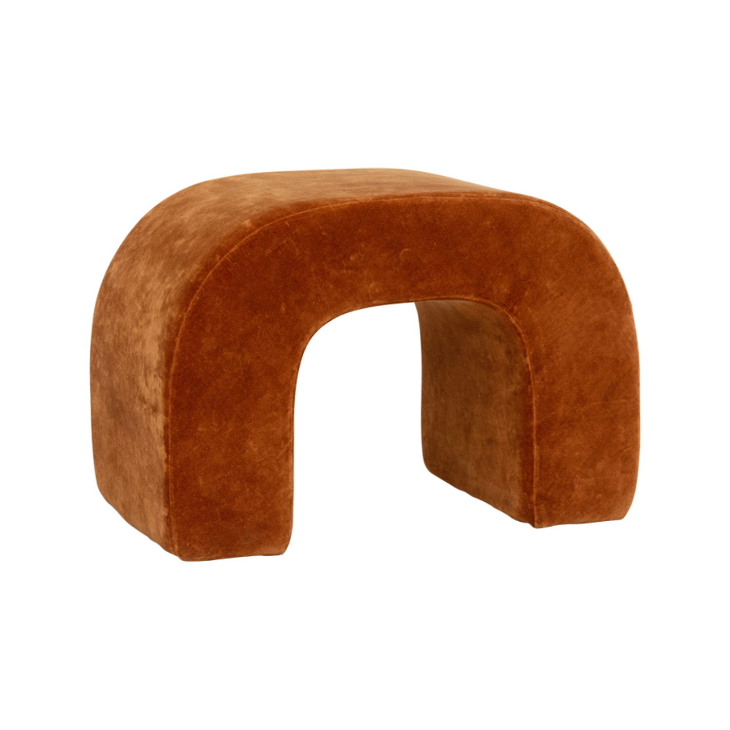 Pouf arch rusty brown