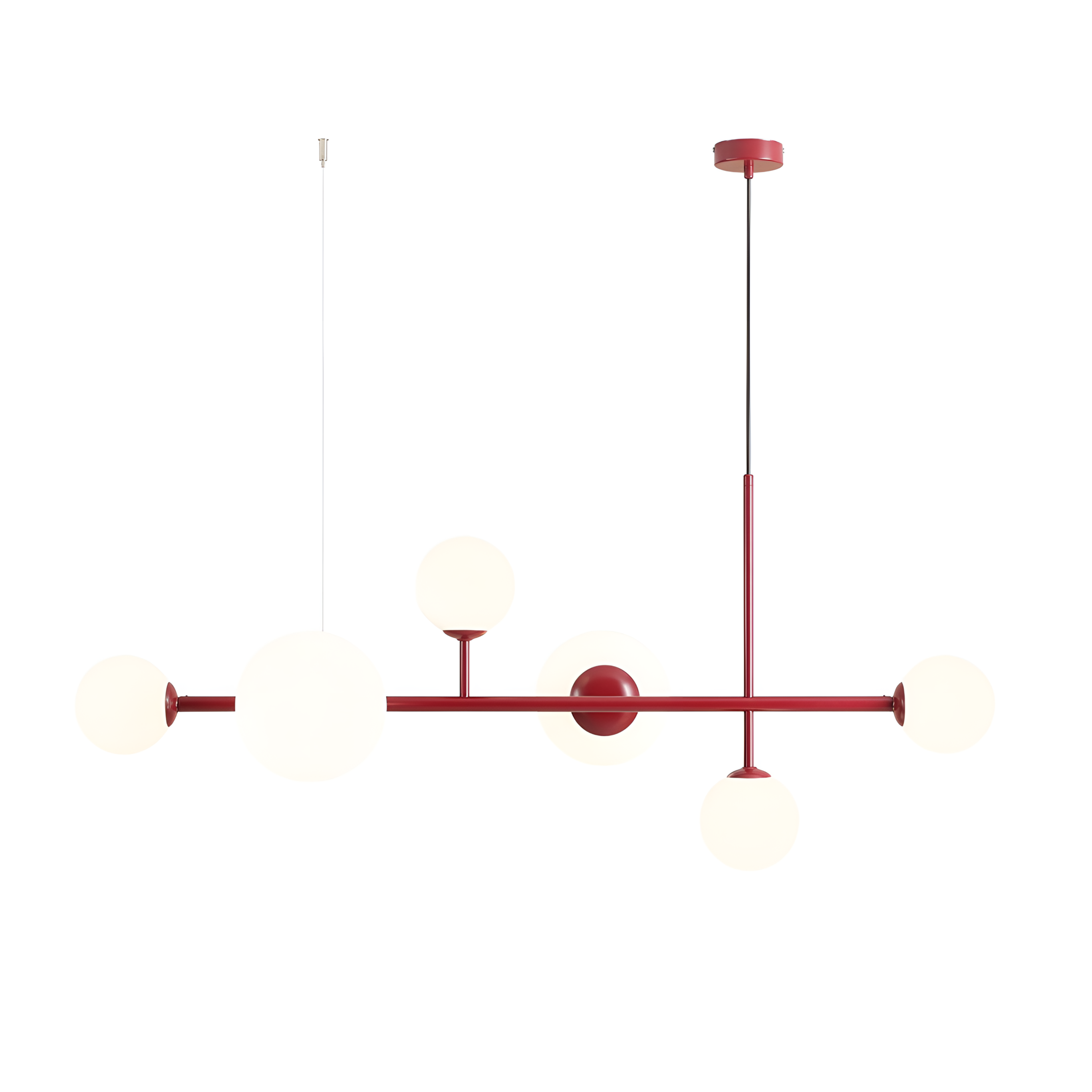 Lampa wisząca DIONE HEXA czerwony