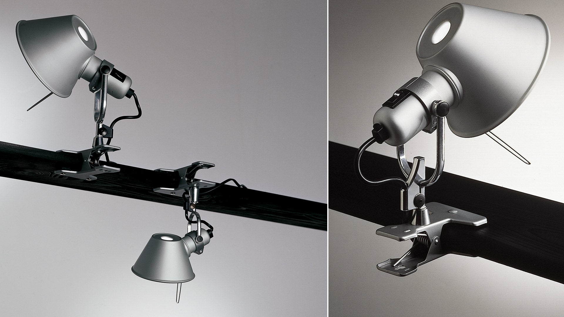 Lampa z klipsem TOLOMEO PINZA aluminium