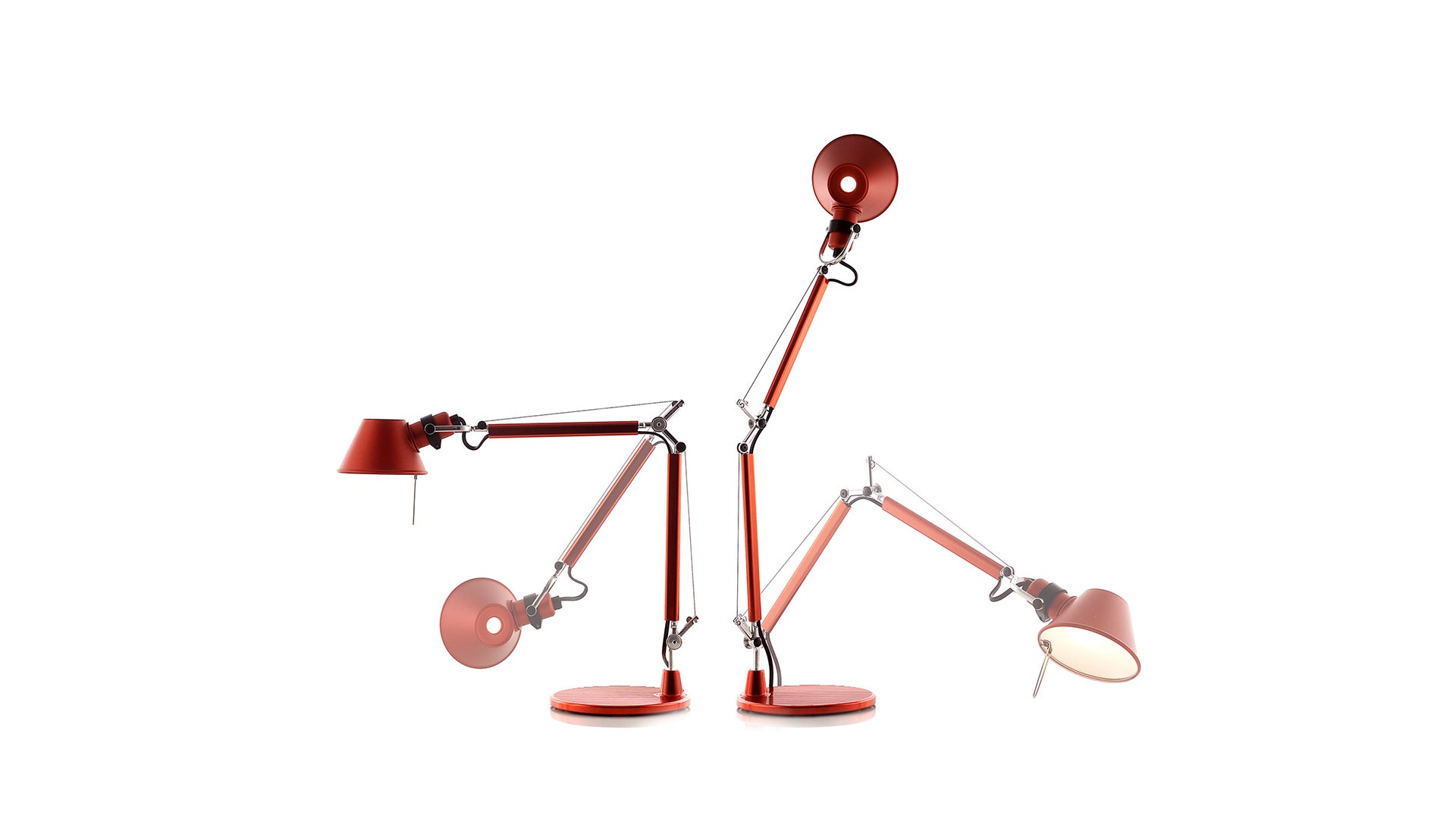Adjustable Desk Lamp TOLOMEO MICRO Matte Orange