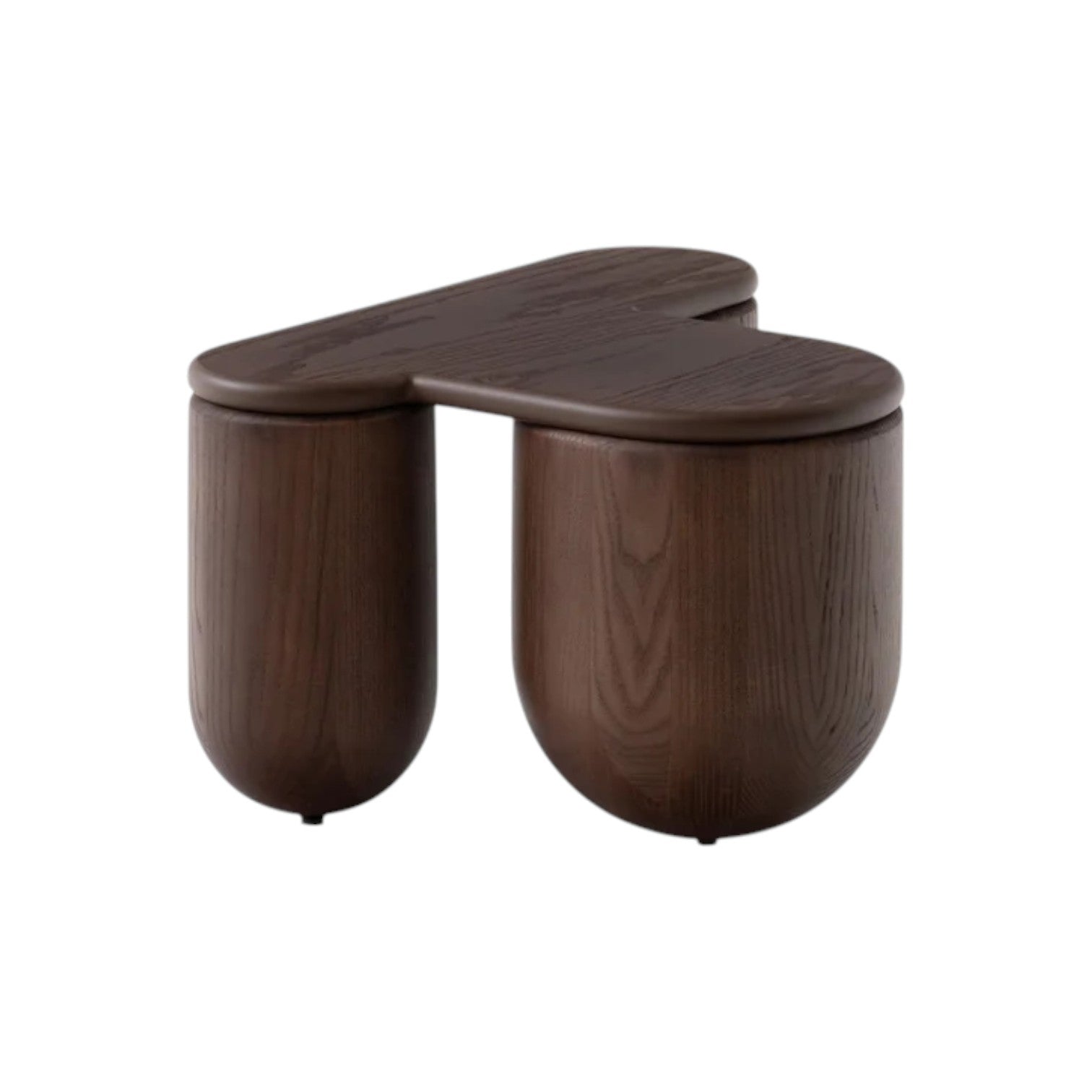 Stolik kawowy HELLO 2 brązowy jesion