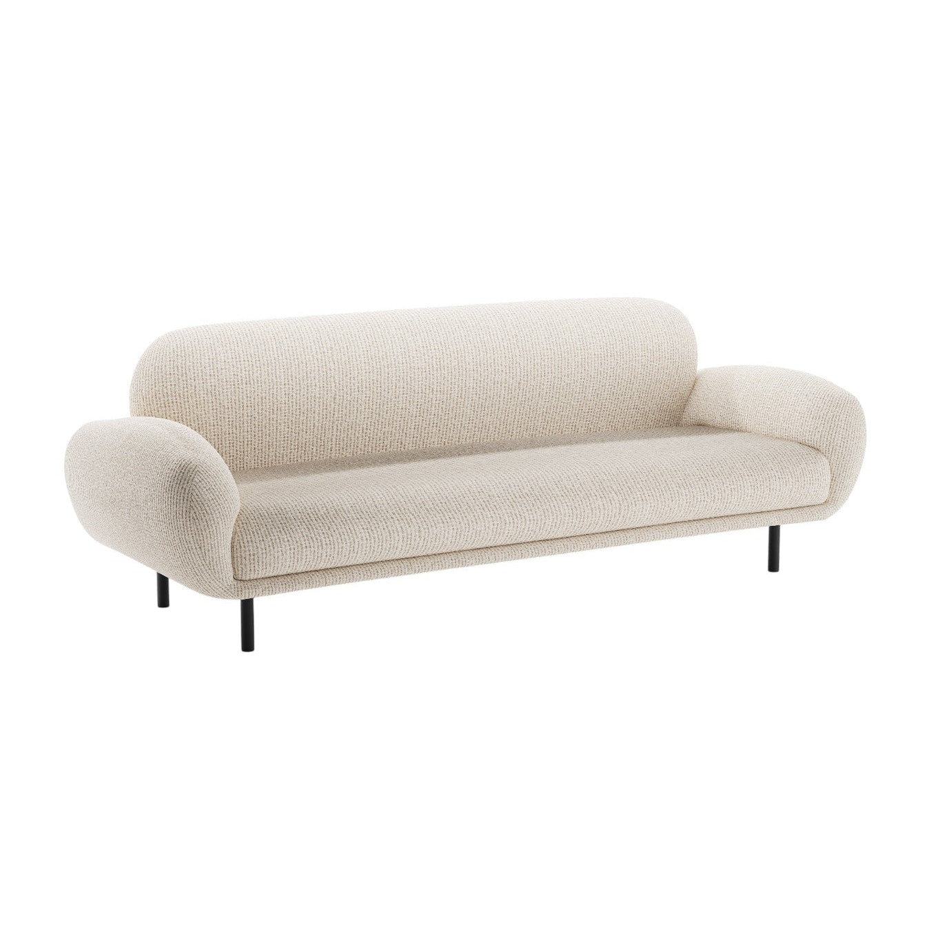 3-seater Sofa POPPY light beige chenille
