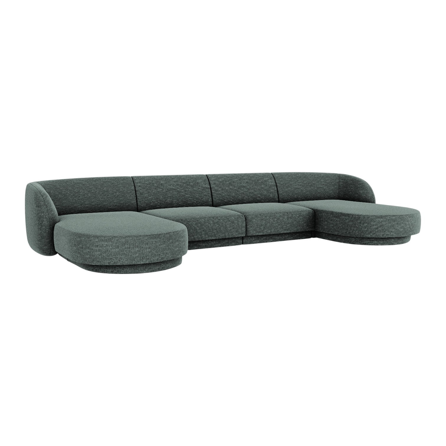 Panorama -Sofa in der Miley Benzinschule Stoff