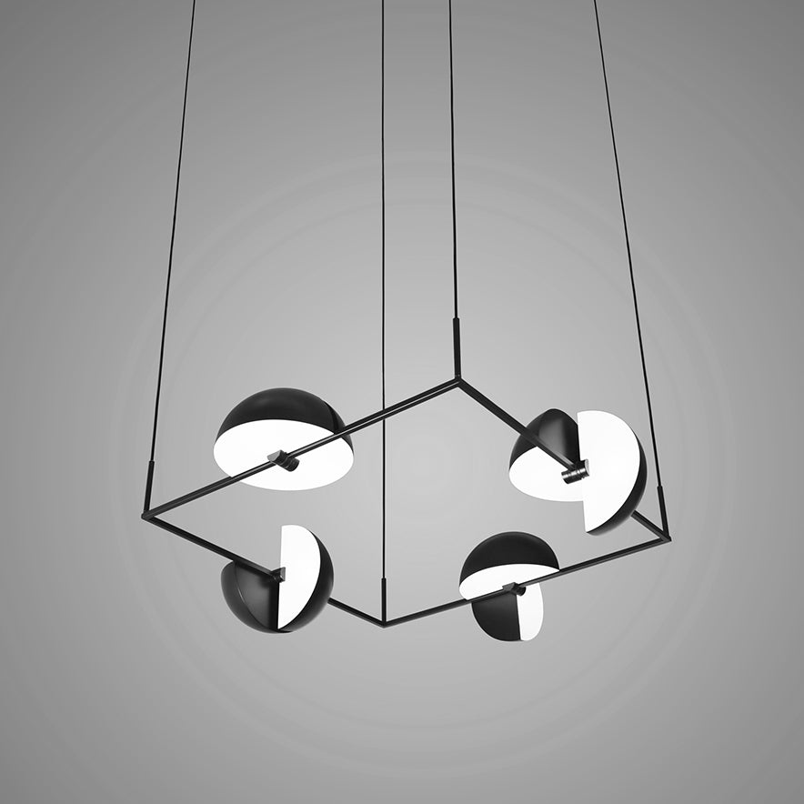 Pendelleuchte TRAPEZE QUARTETTE schwarz