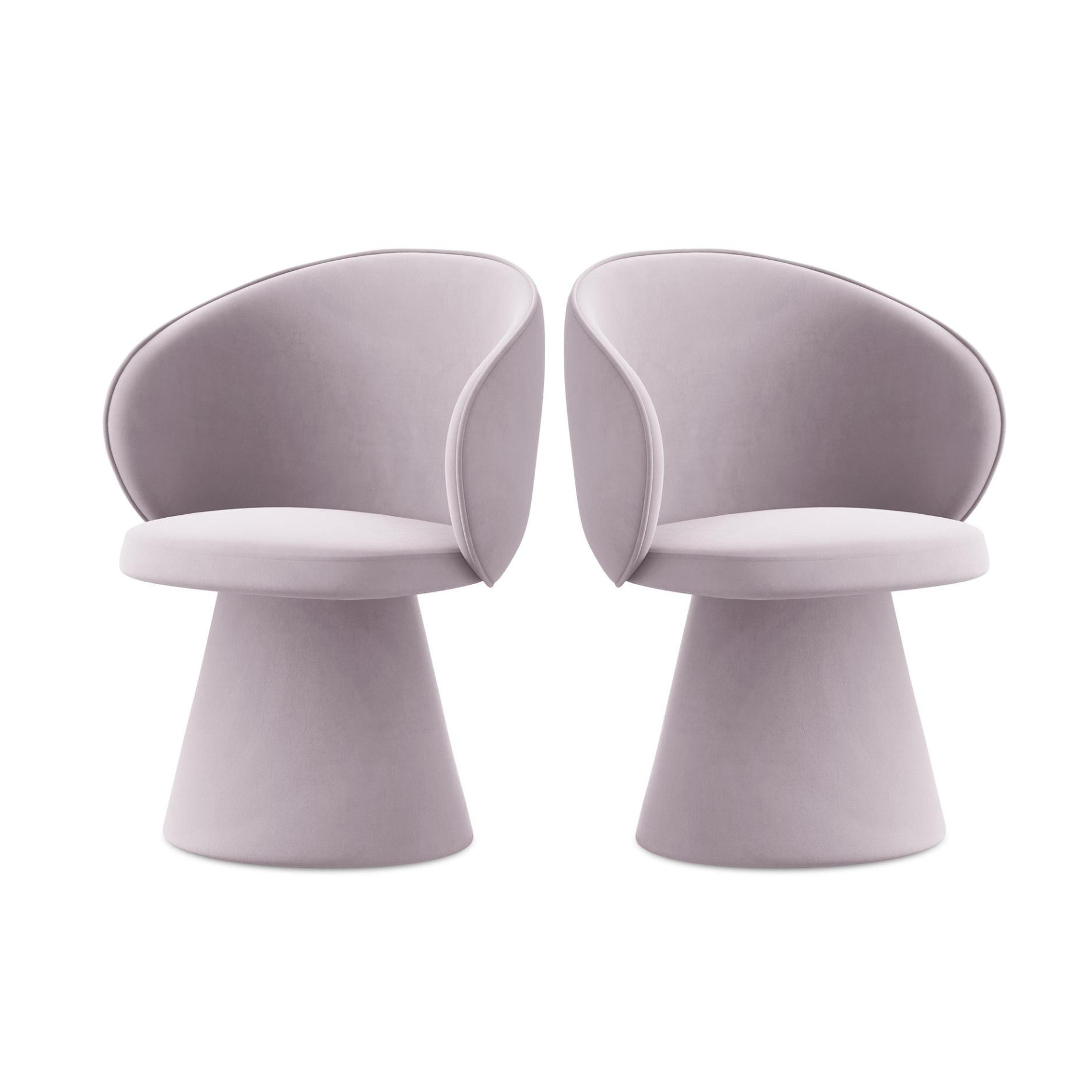 Krzesło aksamitne UALA lawendowy