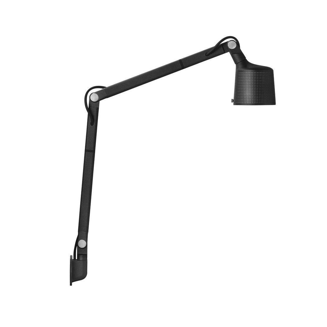 Wandleuchte mit Arm 522 schwarz Metall