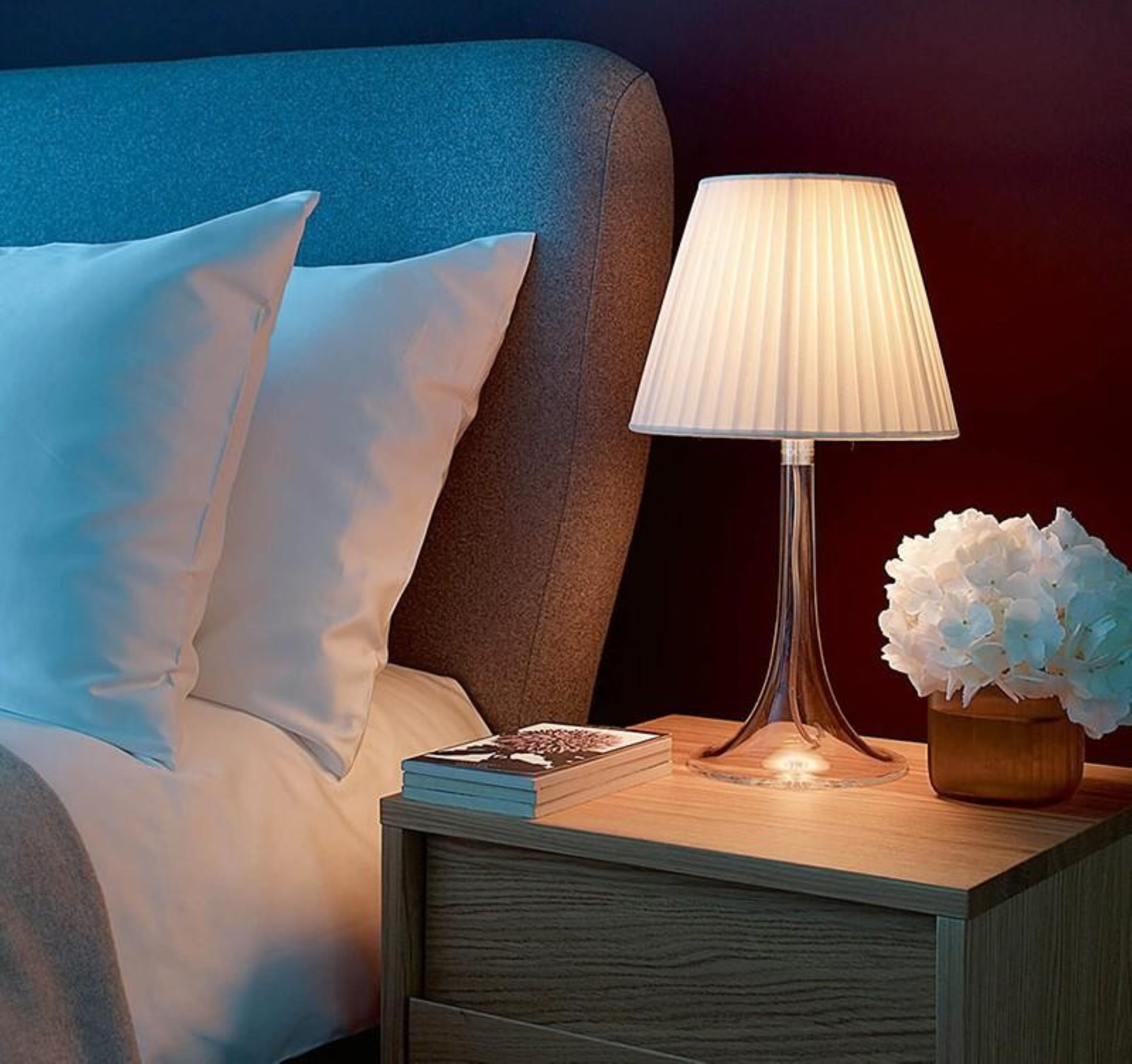 MISS K table lamp with fabric shade