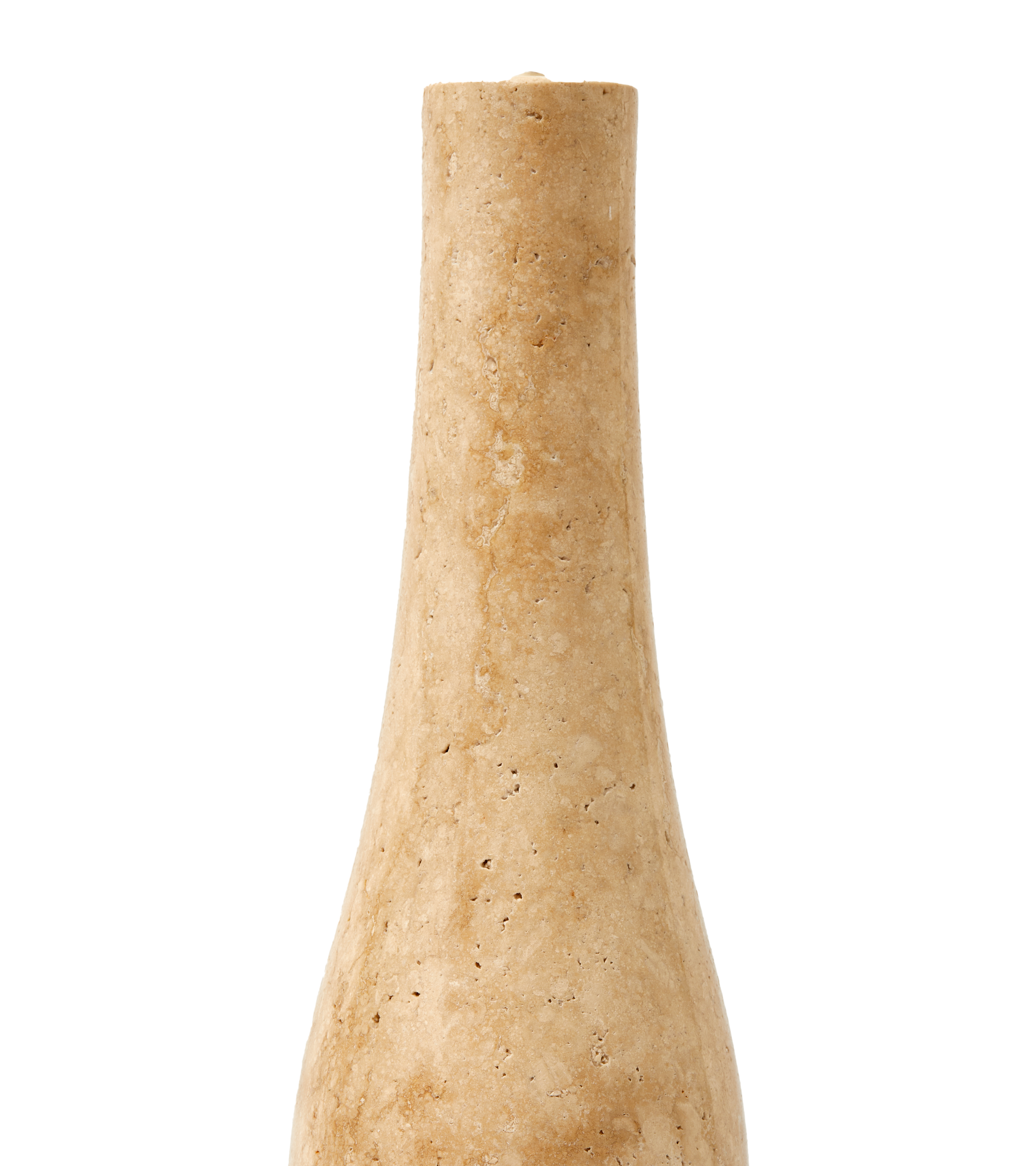 Świecznik HERITAGE BOTTLE beżowy trawertyn