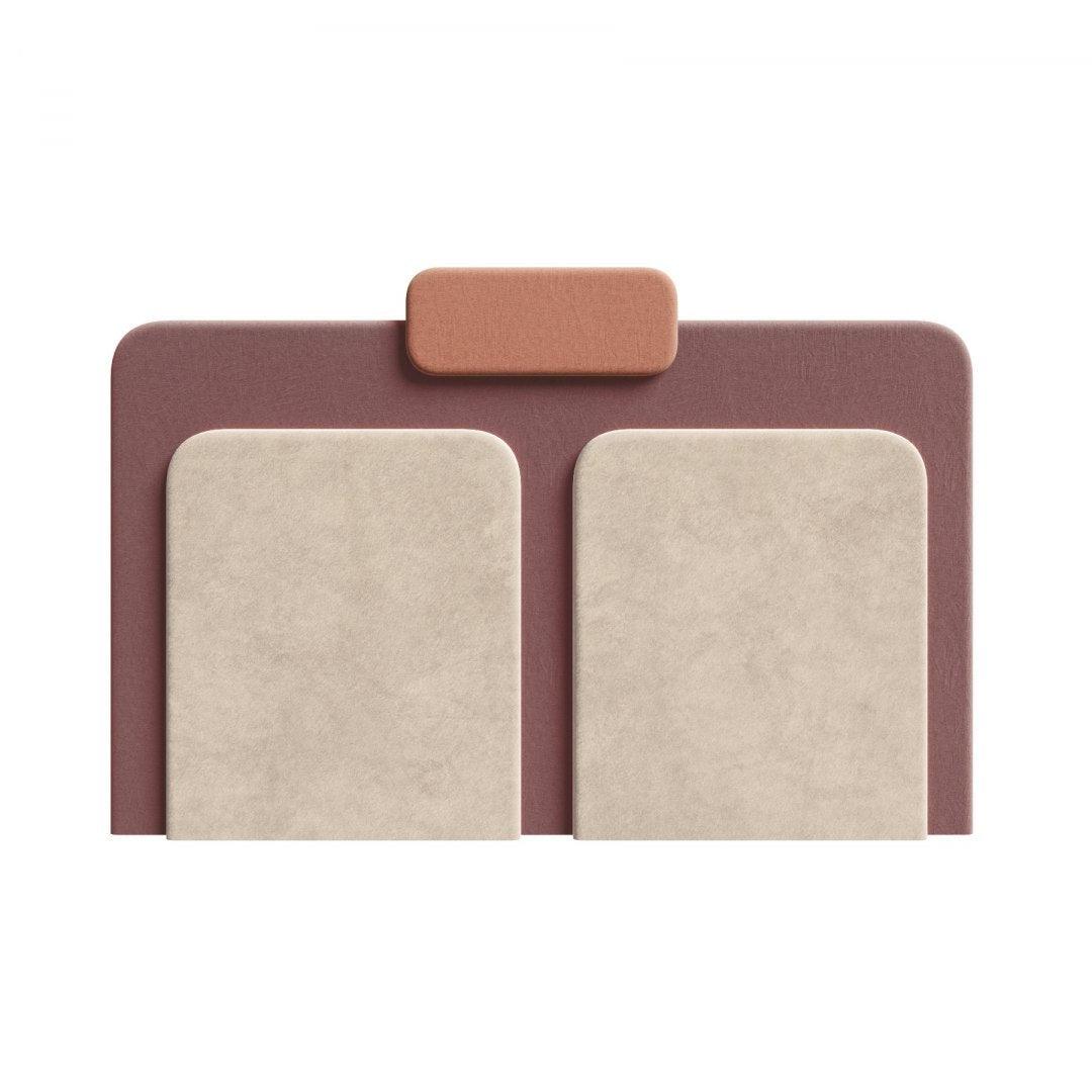 Wezgłowie PLUM 7 beżowy z brunatnym Happy Barok Eye on Design