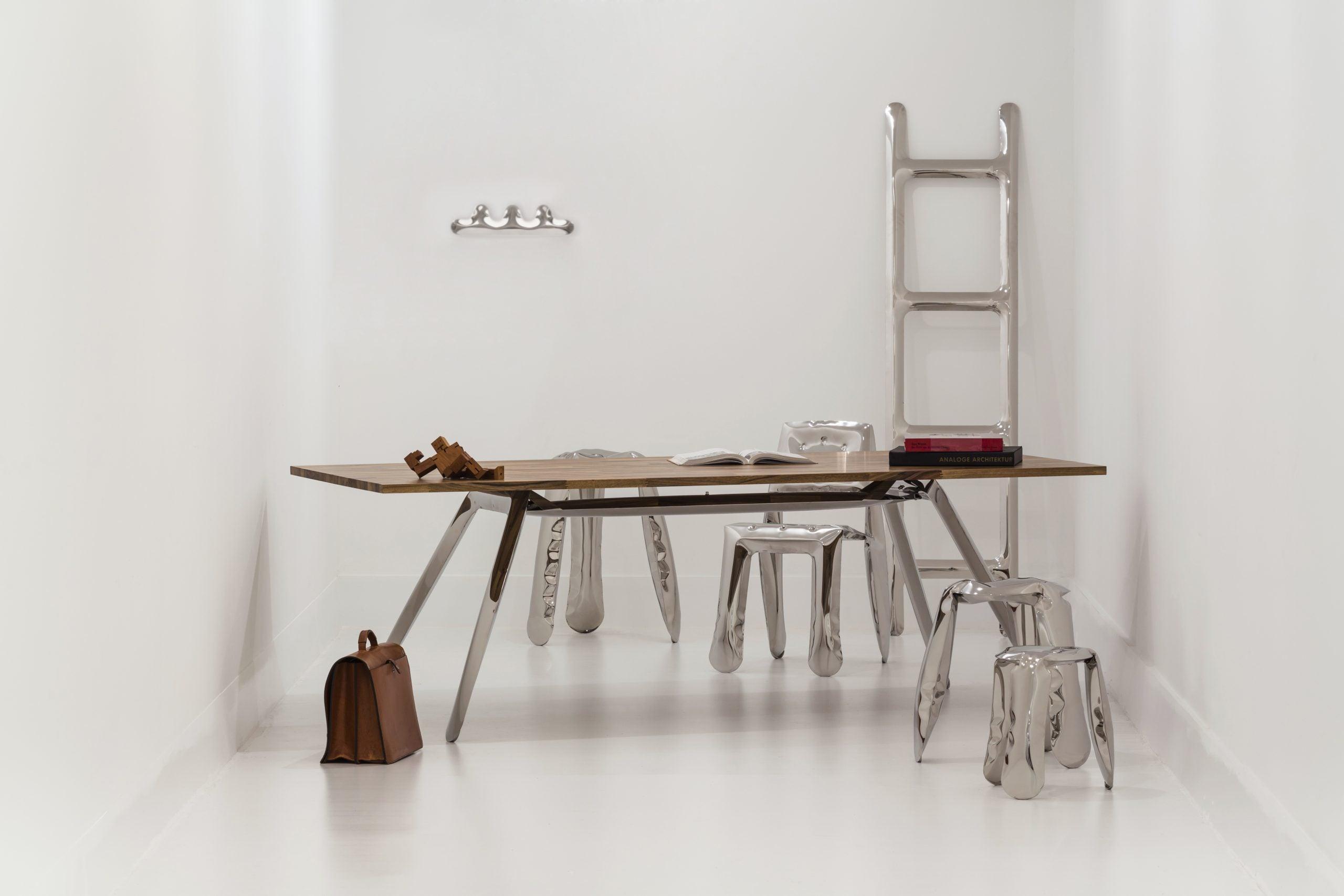 Wieszak KAMM biały błyszczący Zieta Studio Eye on Design