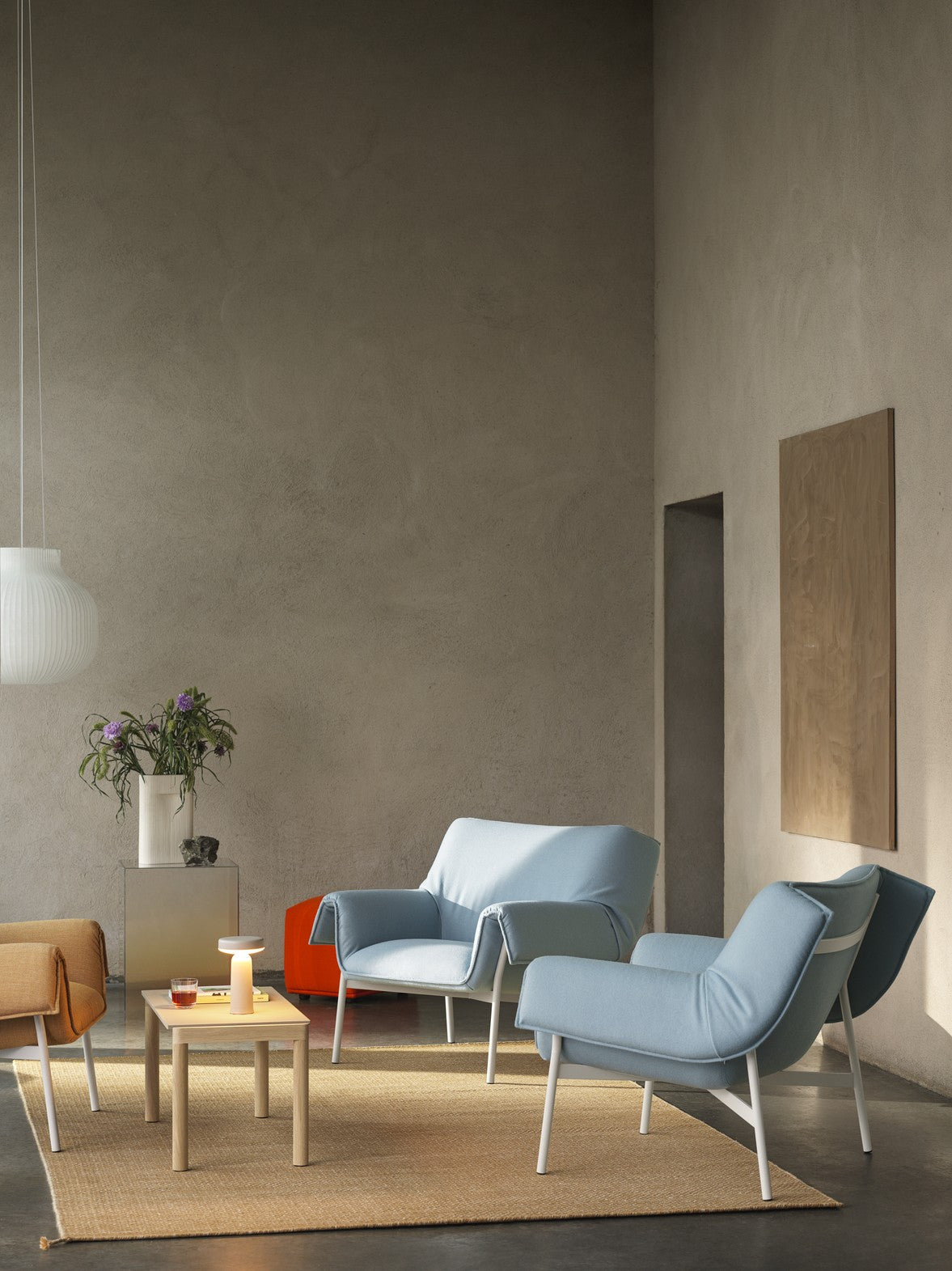 Tragbare Außenlampe EASE grau
