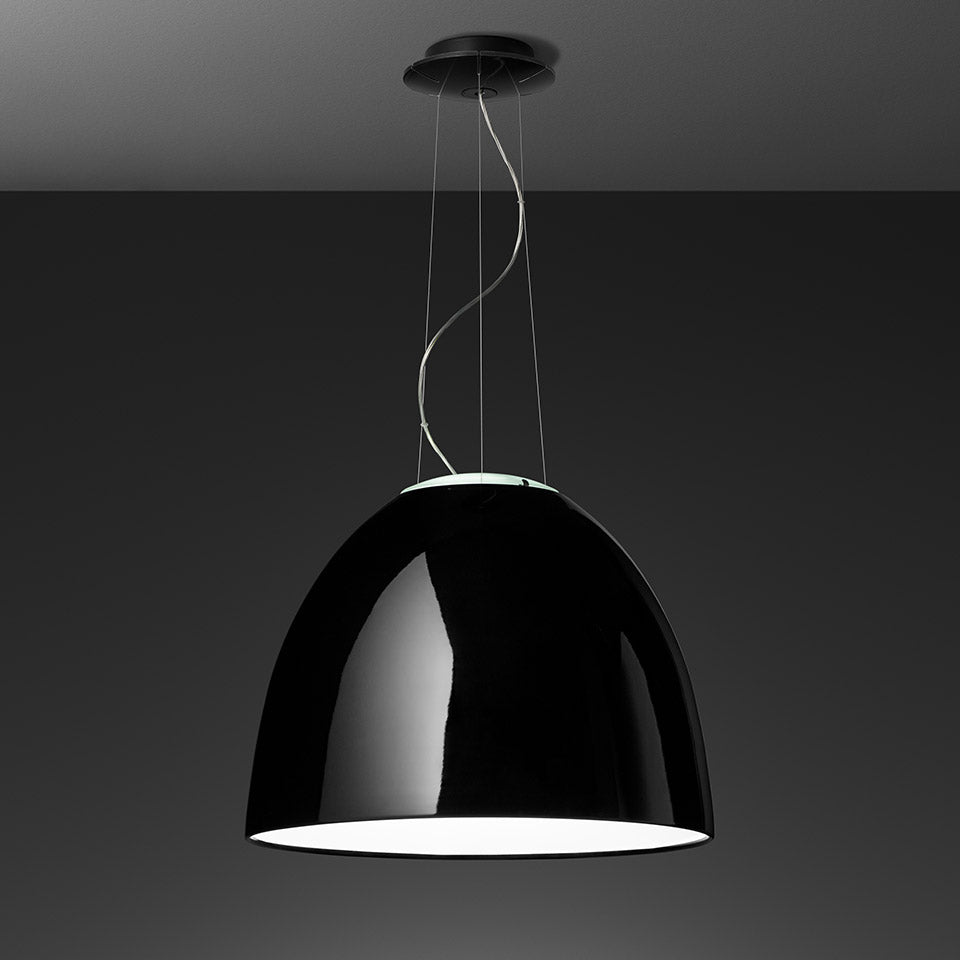 NUR GLOSS black pendant lamp