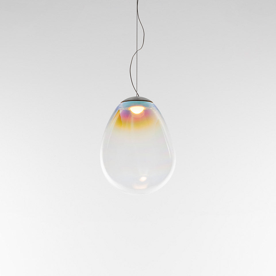 Pendelleuchte STELLAR NEBULA opalisierendes Blasglas