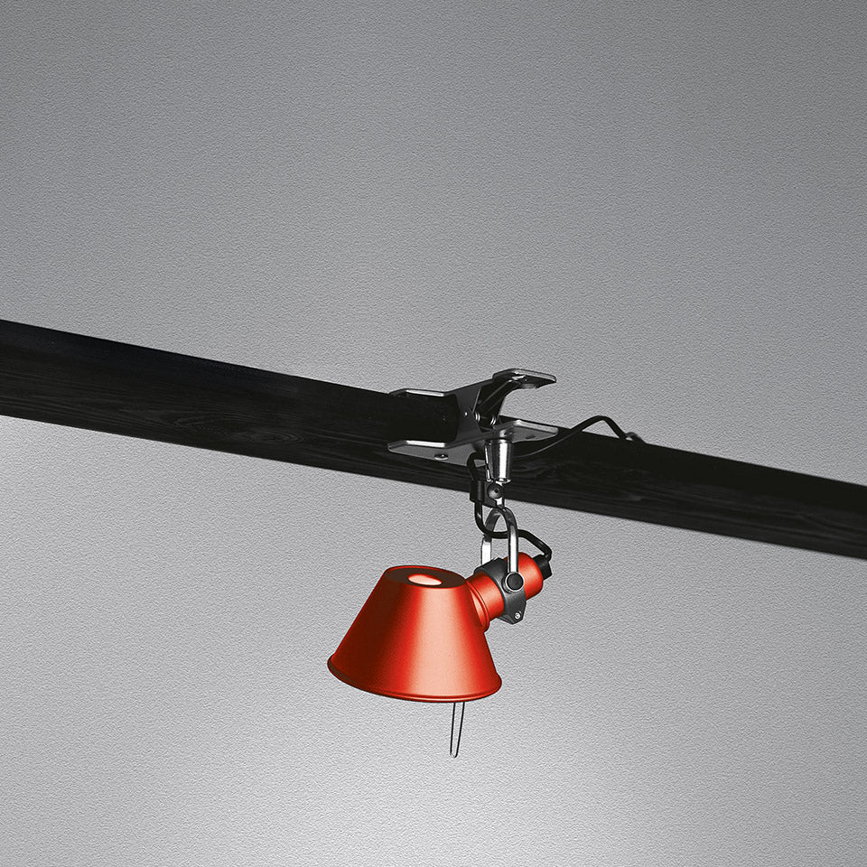 TOLOMEO PINZA MICRO Clip Lamp Red