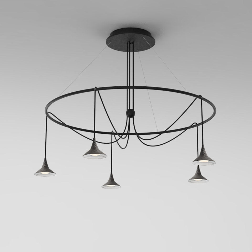 UNTERLINDEN RING chandelier aluminium