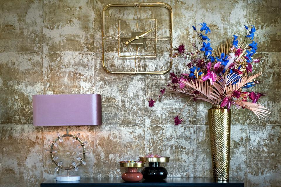 Zegar ścienny LYNDI złoty – Richmond Interiors