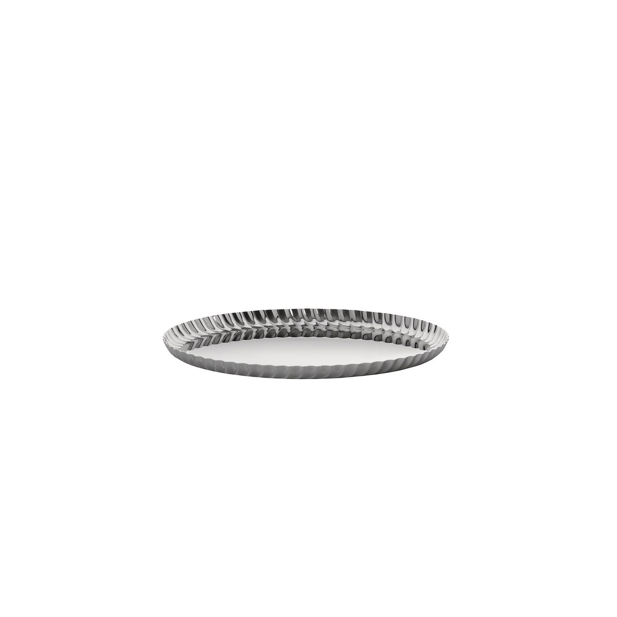 Round PLEATS Tray Stainless Steel