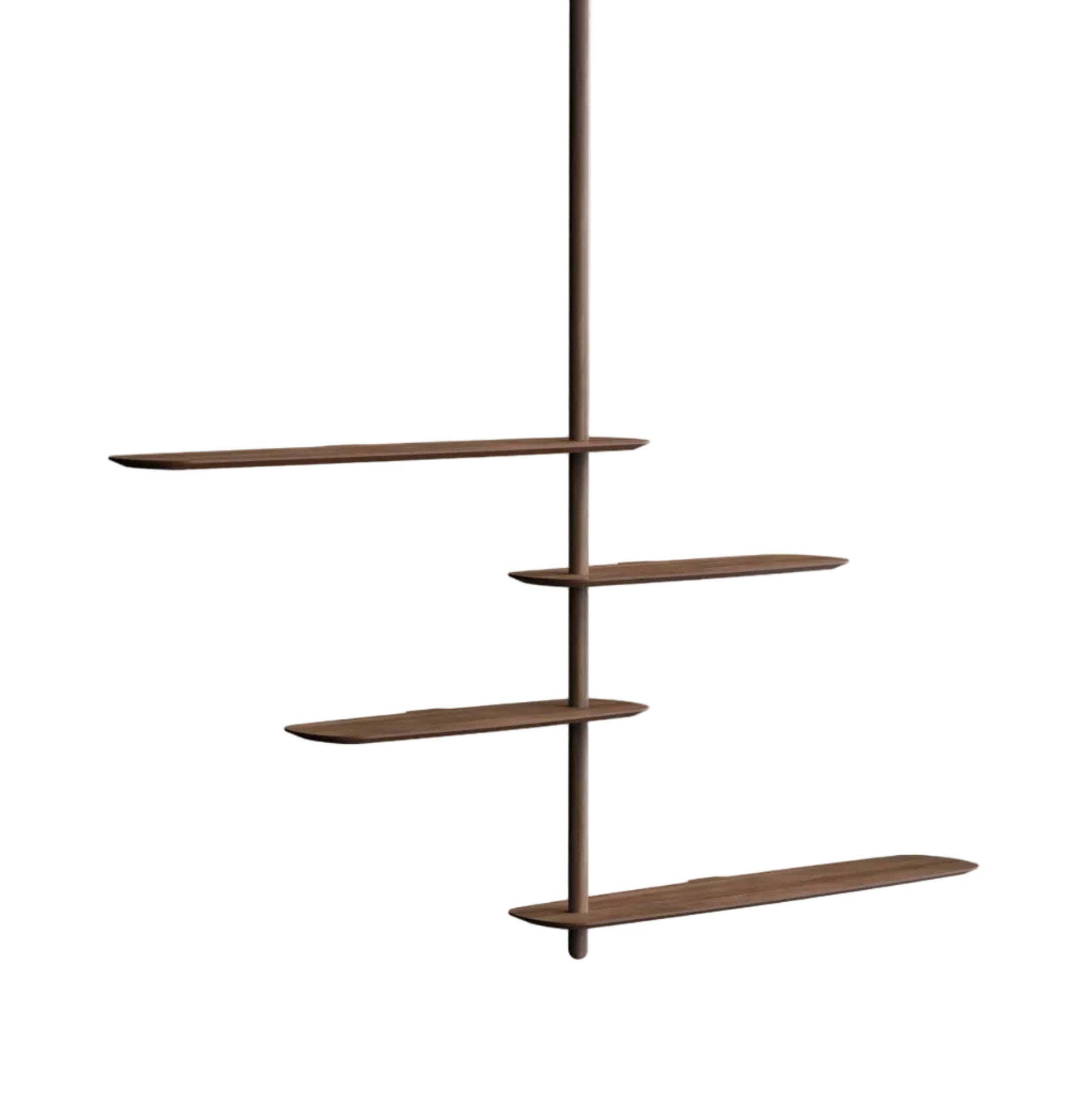 Regał wiszący UNICA - CONFIGURATION 07 fornir orzechowy