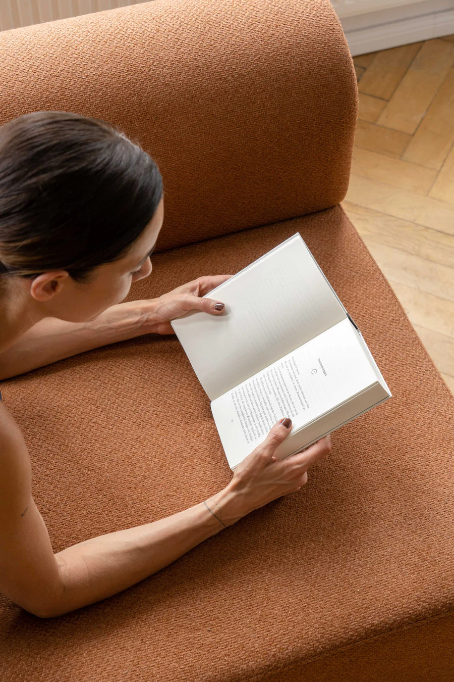 Sofa 3-sitzig TORI schwarzer Bouclé