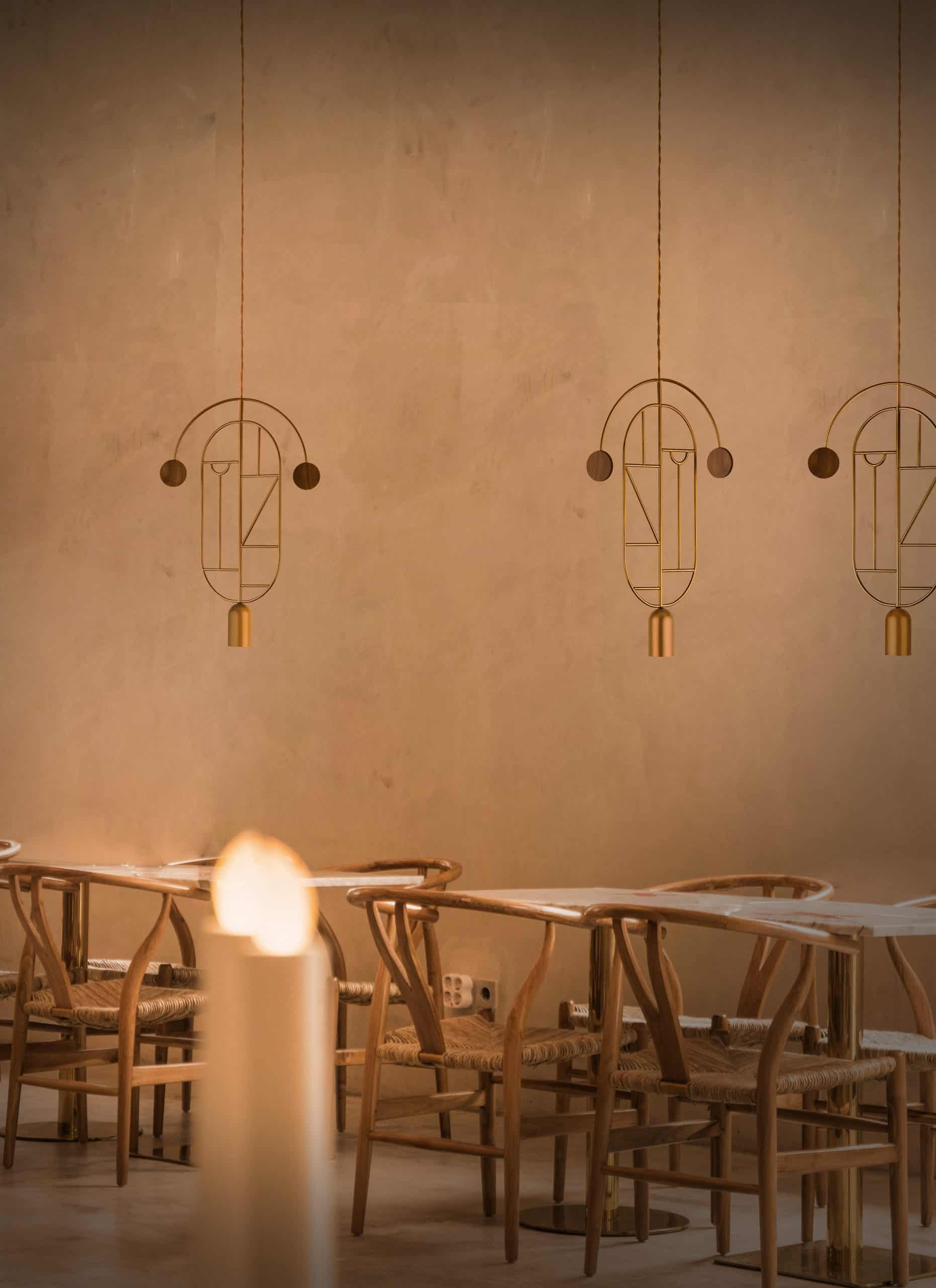 WOODEN DOTS WDS09 pendant lamp in graphite with walnut wood