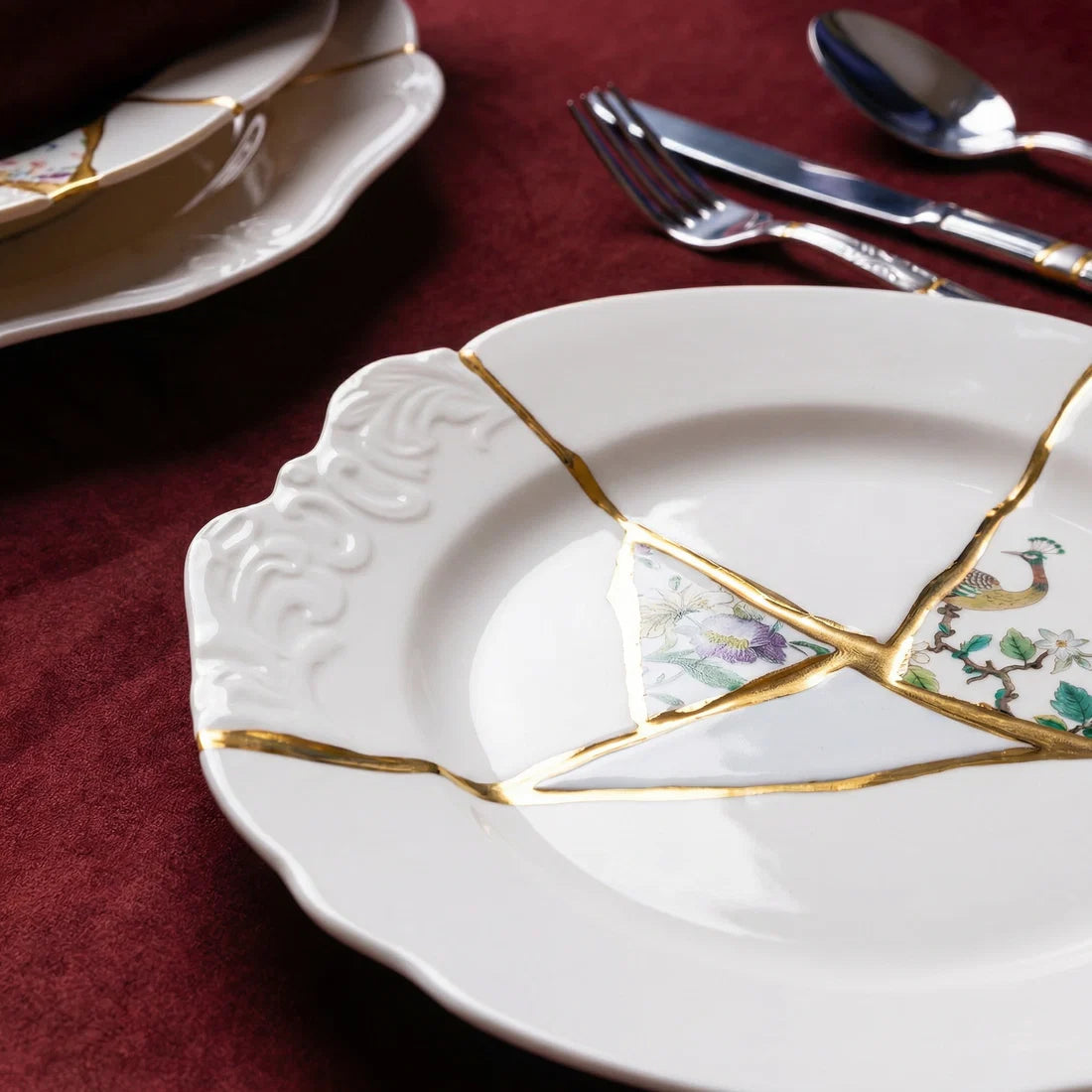 Talerz głęboki KINTSUGI #3 porcelanowy