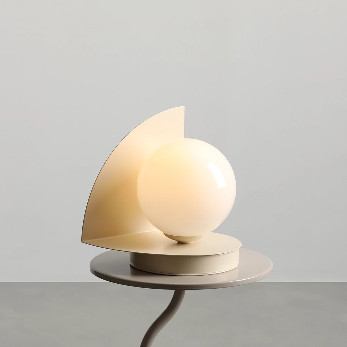 Lampa stołowa LOOP kremowy