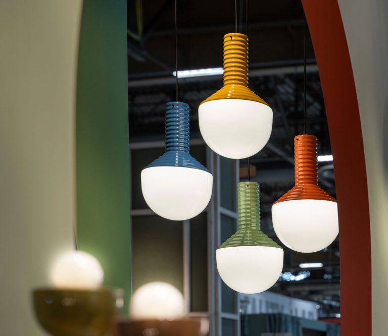 Lampa wisząca ceramiczna SELARÒN żółty